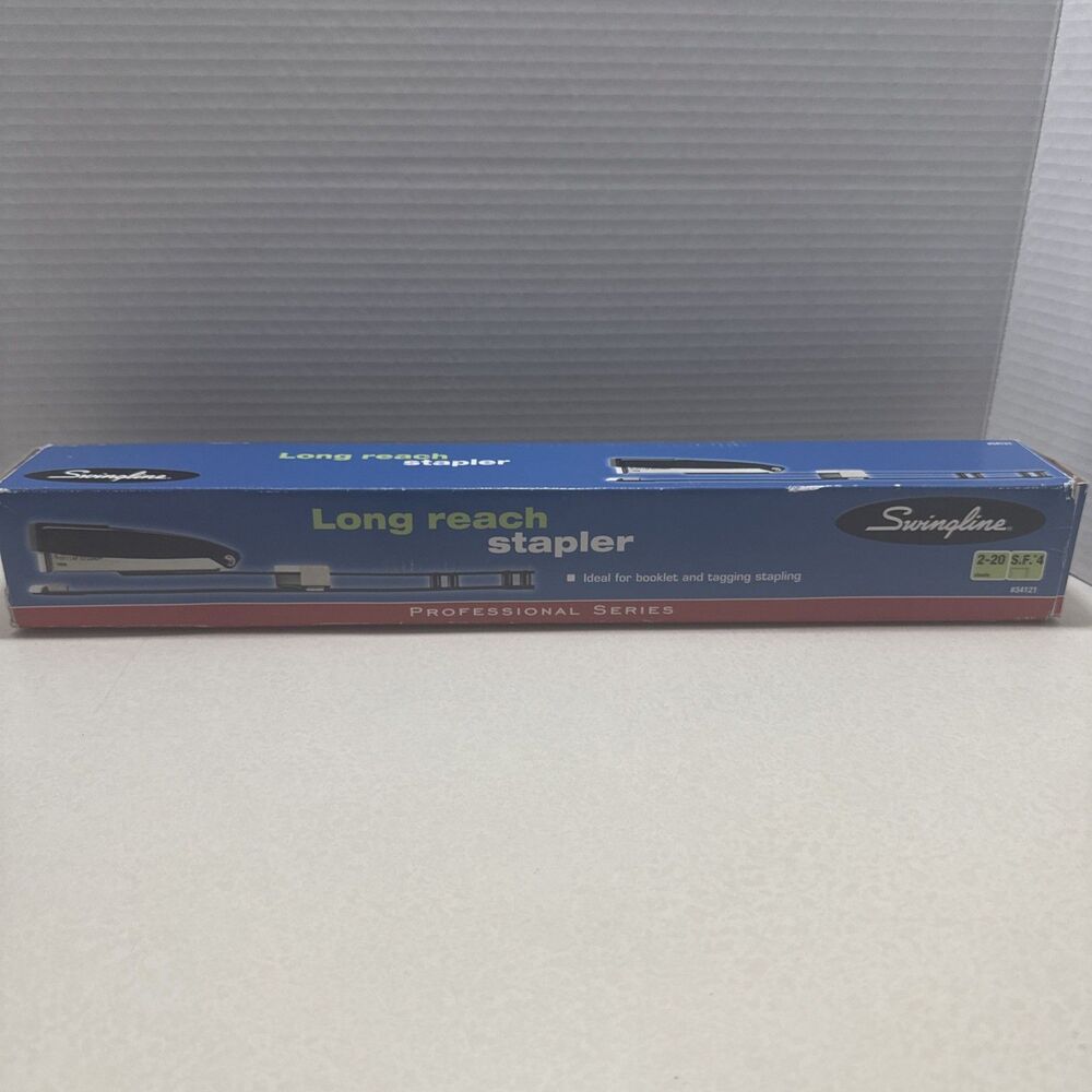 NIB Swingline Heavy-Duty Long Reach Stapler Full Strip 20-Sheet Capacity 34121